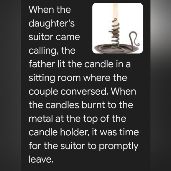 - Pair of Vintage Amish Courting Candle Holders - Picture 9 of 9